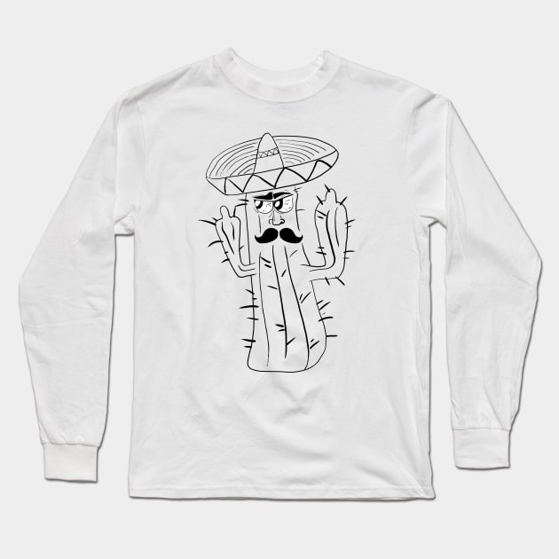 Cacti wanted Long Sleeve T-Shirt by PolygoneMaste